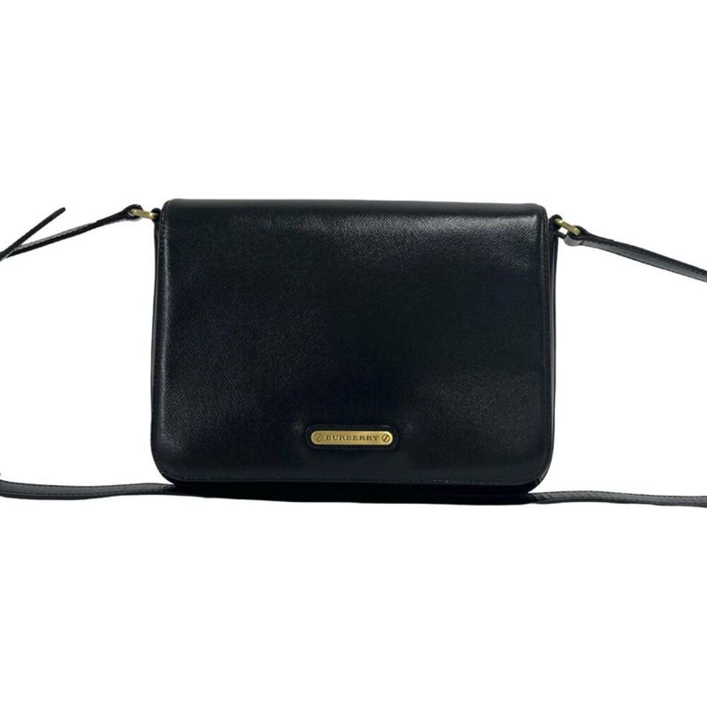 Burberry Nova Check Leather Shoulder Bag